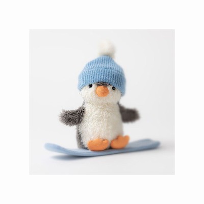 Jellycat Peanut Pingüino Snowboarding | CLWM-38245